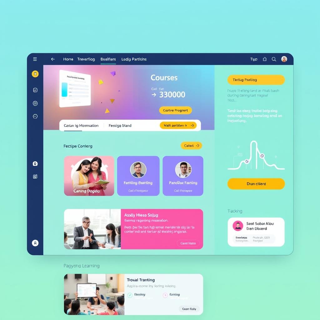 Platform e-learning kursus daring menyenangkan dengan antarmuka yang user-friendly Platform e-learning kursus daring menyenangkan dengan antarmuka yang user-friendly