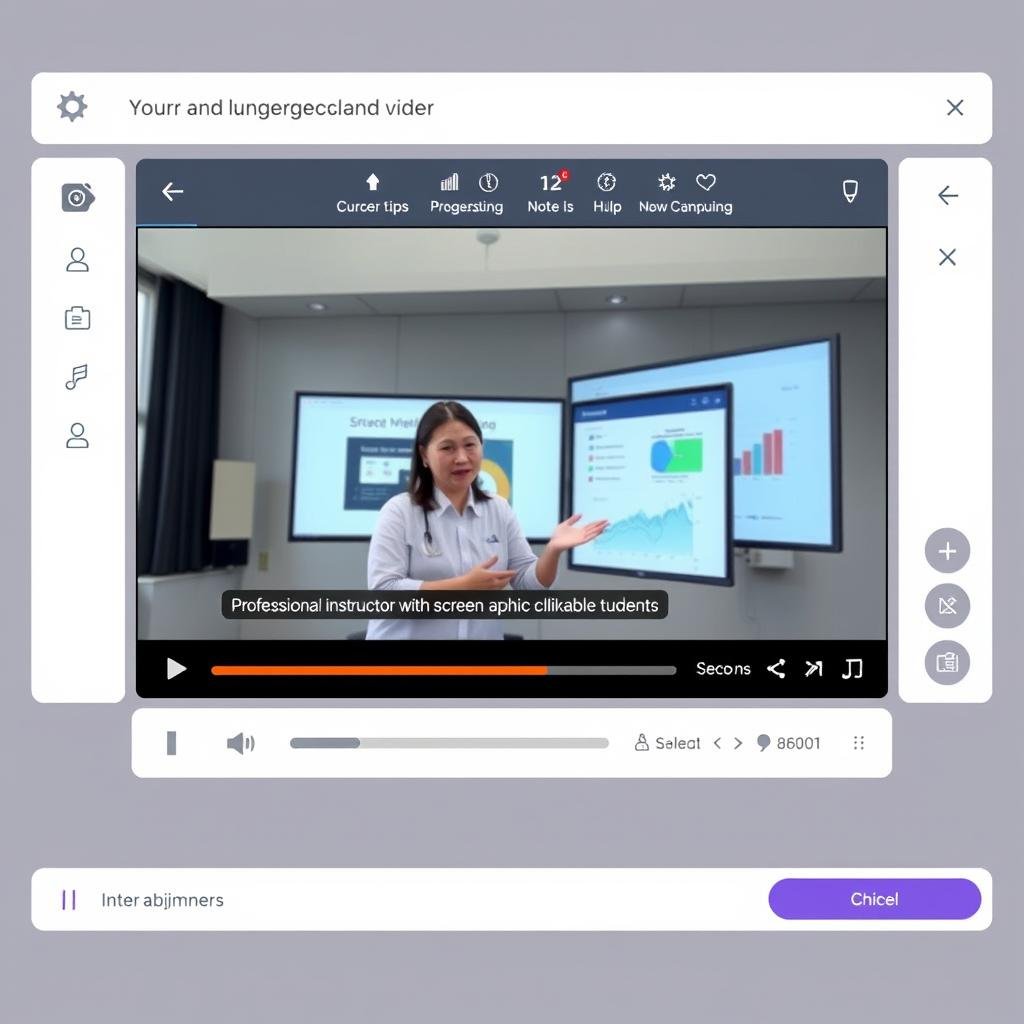 Video pembelajaran interaktif dengan fitur kontrol dan subtitle Video pembelajaran interaktif dengan fitur kontrol dan subtitle